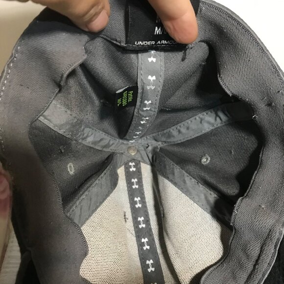 Under Armour Mens Gray Mesh Baseball Cap MD/LG - Picture 10 of 11
